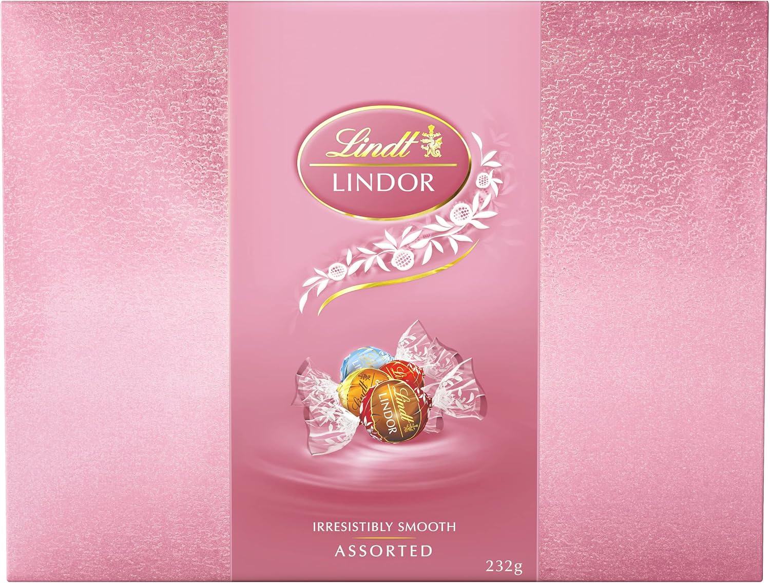 Lindt LINDOR Pink Assorted Gift Box 232g