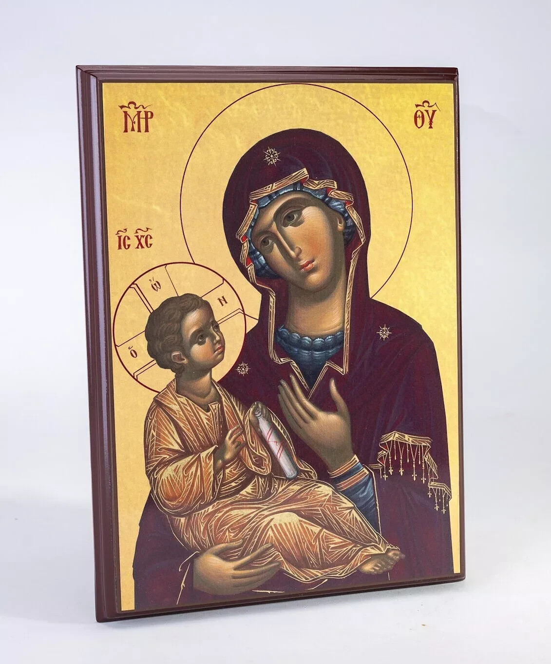 Virgin Mary (Theotokos) Wooden Icon