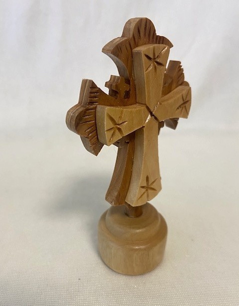 Olive Wood Jerusalem Cross