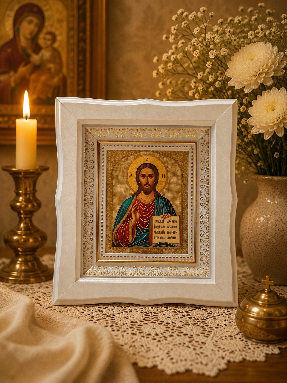 Christ Pantocrator Framed Icon
